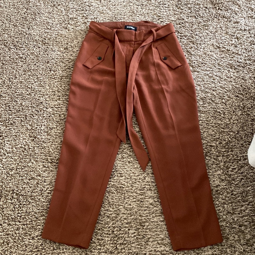 Express High Rise Ankle Pants 4short